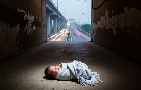 Bé trai sơ sinh bị bỏ rơi dưới hầm chui đường cao tốc ở Quảng Trị