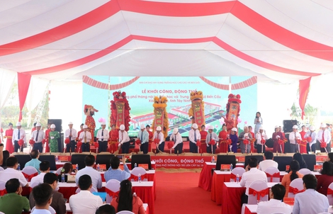 Hình ảnh lễ khởi công 19 trường phổ thông nội trú liên cấp ở Tây Ninh