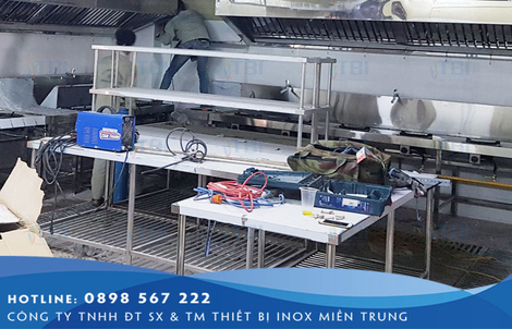 Bếp công nghiệp Inox đa dạng về kích thước và thiết kế tại Inoxmientrung