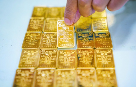 Giá vàng miếng SJC tăng trở lại vào cuối ngày 20-3