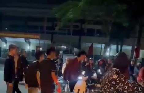 Hai nhóm thanh niên "hỗn chiến" lúc rạng sáng