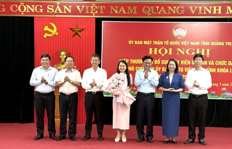 Nữ Bí thư Tỉnh đoàn được cử làm Phó Chủ tịch MTTQ tỉnh Quảng Trị