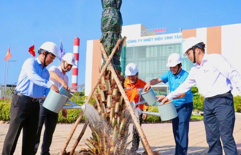 Nhiệt điện Vĩnh Tân phát động Tết trồng cây, phủ xanh hơn 23 ha khuôn viên