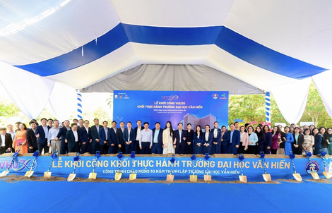 Trường ĐH Văn Hiến khởi công khối thực hành rộng 46.000 m²