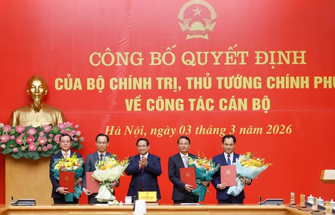 Thủ tướng Phạm Minh Chính trao quyết định chỉ định, bổ nhiệm 5 nhân sự mới