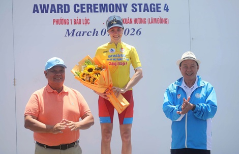 Áo vàng đổi chủ sau màn chinh phục đèo Prenn tại chặng 4 Biwase Tour of Vietnam 2026