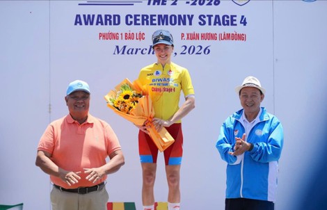 Komina Marina đoạt cú đúp chung cuộc Giải Biwase Tour of Vietnam 2026