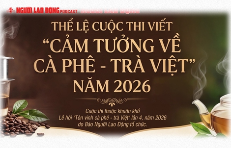 Mời tham gia cuộc thi "Cảm tưởng về cà phê - trà Việt" do Báo Người Lao Động tổ chức