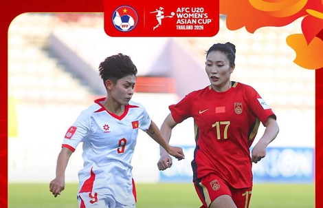 U20 nữ Việt Nam thua đậm trước U20 Trung Quốc
