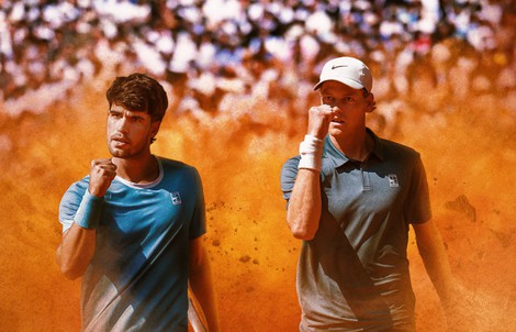 Alcaraz bảo vệ vị thế số 1 trước Sinner, bằng chuỗi thắng 15 trận liên tiếp trên sân "đất nện"