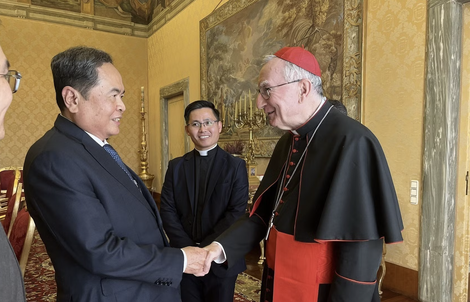 Chủ tịch Quốc hội Trần Thanh Mẫn tiếp kiến Giáo hoàng Leo XIV