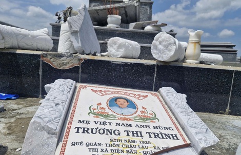 Mộ mẹ Việt Nam Anh hùng bị đập phá: Nghi vấn từ "dấu hiệu lạ"