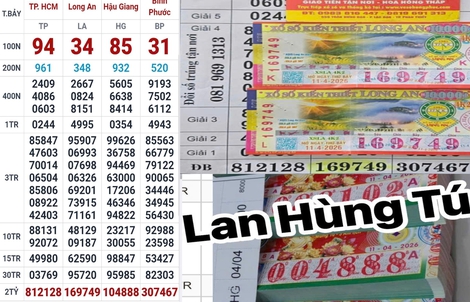 Chiều 12-4, xổ số miền Nam tìm ra nơi trúng 3 giải độc đắc