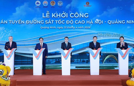 Khởi công tuyến đường sắt tốc độ cao Hà Nội - Quảng Ninh trị giá hơn 5,6 tỉ USD