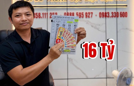 Đại lý tìm người trúng giải độc đắc 16 vé xổ số miền Nam