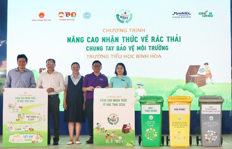 Mondelez Kinh Đô nâng cao nhận thức rác thải nhựa cho học sinh tiểu học