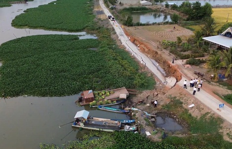 Vụ sạt lở nghiêm trọng ở Tây Ninh: Công trình mới hoàn thành, chưa nghiệm thu