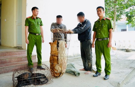 Tuần tra khu vực ruộng đồng, gặp 2 "cẩu tặc" trộm 3 con chó