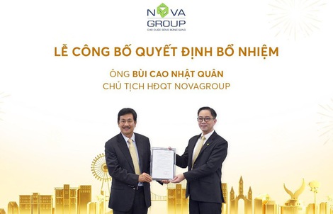 Nhà sáng lập Bùi Thành Nhơn vừa chuyển giao vai trò chủ tịch NovaGroup cho con trai