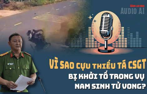 Audio: Phó Giám đốc Công an Đắk Lắk nói lý do khởi tố cựu thiếu tá CSGT trong vụ nam sinh tử vong