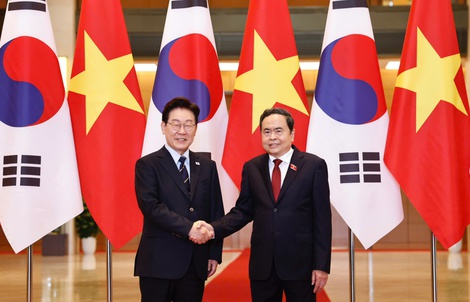 Chủ tịch Quốc hội Trần Thanh Mẫn hội kiến Tổng thống Hàn Quốc Lee Jae Myung