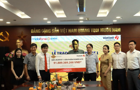 Một doanh nhân ở Ninh Bình trúng giải Jackpot 1 trị giá hơn 91 tỉ đồng