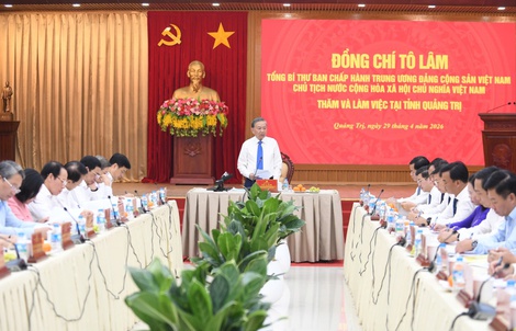 Tổng Bí thư, Chủ tịch nước Tô Lâm: Quảng Trị cần tái định vị không gian phát triển