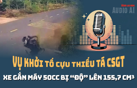 Vụ khởi tố cựu CSGT: Xe 50 cc của nam sinh bị “độ” lên gấp 3 lần, luật sư nói về mức phạt
