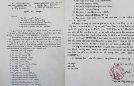 Triệt phá đường dây sản xuất, buôn bán 22 loại thực phẩm chức năng giả