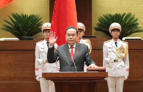 VIDEO: Chủ tịch Quốc hội khóa XVI Trần Thanh Mẫn tuyên thệ nhậm chức
