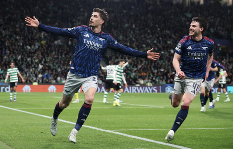 Kai Havertz tỏa sáng phút bù giờ, Arsenal rộng cửa vào bán kết Champions League