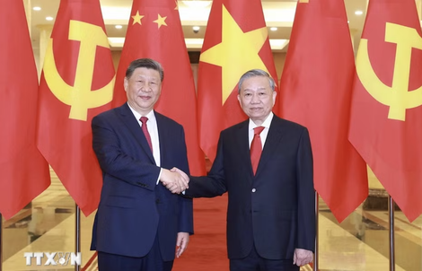 Tổng Bí thư, Chủ tịch Trung Quốc Tập Cận Bình chúc mừng Tổng Bí thư, Chủ tịch nước Tô Lâm