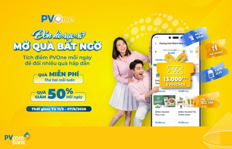 PVcomBank gia tăng ưu đãi cho khách hàng trên hệ sinh thái PVOne