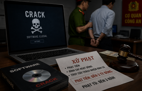 Doanh nghiệp xài phần mềm thông qua các phiên bản bẻ khóa có thể bị phạt tù, phạt tiền 3 tỉ đồng