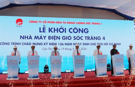 Cần Thơ khởi công 2 dự án điện gió tổng vốn đầu tư gần 24.000 tỉ đồng