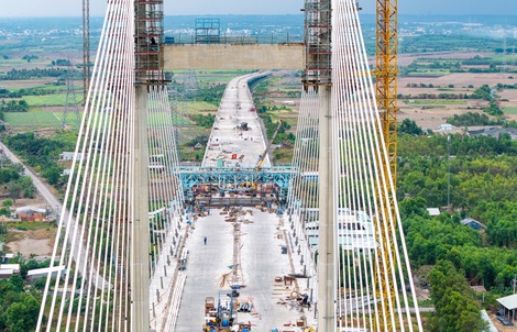 Cầu Phước Khánh sắp nối mạch toàn tuyến cao tốc Bến Lức- Long Thành