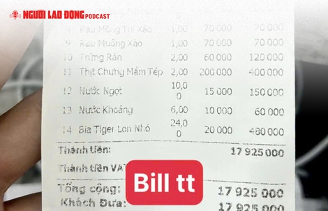 Sự thật vụ hóa đơn bữa ăn 18 triệu đồng ở Sầm Sơn