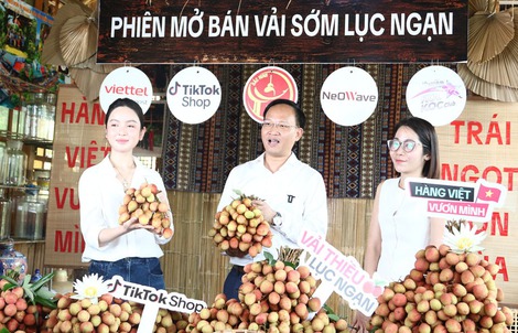 Phó chủ tịch tỉnh livestream bán vải thiều thu hút hàng trăm ngàn lượt xem, chốt 4.830 đơn