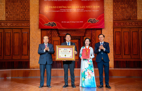 Học viện Âm nhạc Quốc gia Việt Nam đón nhận kỷ lục