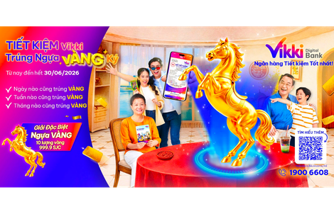 “Tiết kiệm Vikki – Trúng Ngựa Vàng Ký”: Sôi động cuộc đua săn vàng