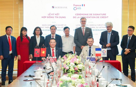 Agribank ký kết Hợp đồng tín dụng Hạn mức tài chính khí hậu với Cơ quan Phát triển Pháp
