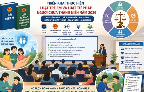 Chuyển từ “xử lý” sang “hỗ trợ tái hòa nhập” với người chưa thành niên vi phạm pháp luật