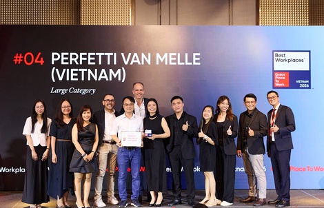 Perfetti Van Melle Việt Nam ghi danh Top 4 nơi làm việc xuất sắc hàng đầu Việt Nam 2026