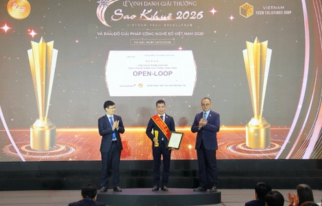 SACOMBANK nhận giải thưởng Sao Khuê 2026 và ghi tên trên Bản đồ Giải pháp Công nghệ số Việt Nam