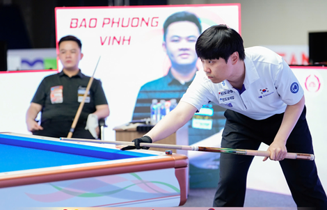 Bao Phương Vinh về nhì ở Giải Vô địch billiards châu Á trên sân nhà