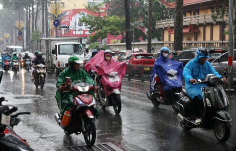 TPHCM và Nam Bộ tiếp tục có đợt mưa diện rộng