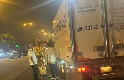 TPHCM: Phát hiện hai xe tải đông lạnh vi phạm trên Quốc lộ 1A
