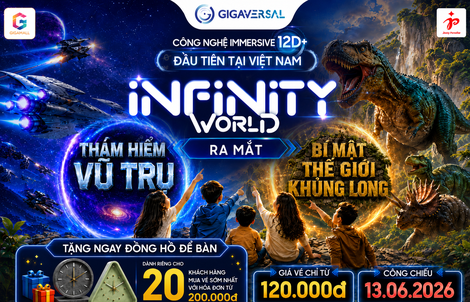 Infinity World ra mắt cùng lúc 2 vũ trụ thị giác mới tại Gigamall