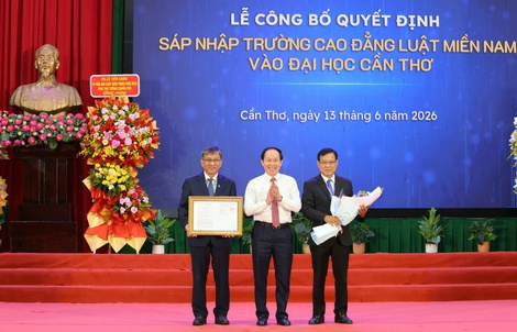 Sáp nhập Trường Cao đẳng Luật miền Nam vào Đại học Cần Thơ