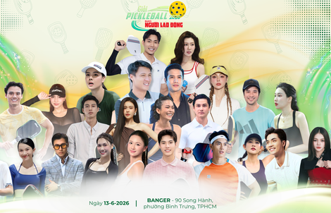 Giải Pickleball Báo Người Lao Động năm 2026: Nghệ sĩ truyền cảm hứng